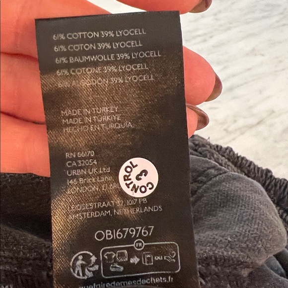 Anthropologie PILCRO Black Strapless Denim Jumpsuit - Picture 13 of 13